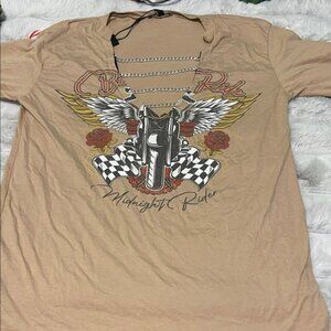 Tan Graphic Tee